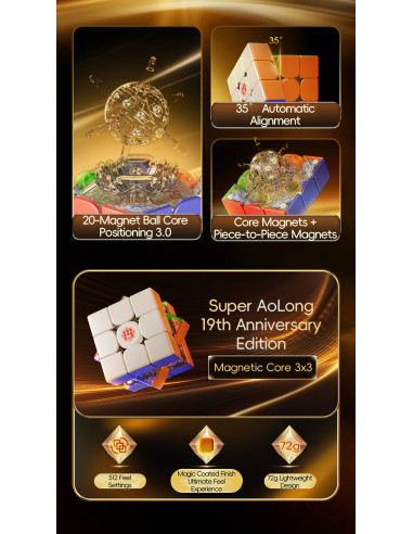 MoYu Super AoLong 3x3 19th Anniversary