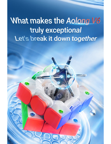 MoYu Aolong V6 3x3 Nano Skin Feel 20 Magnets Maglev Ball Core