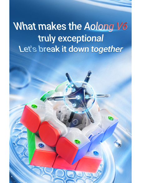 MoYu Aolong V6 3x3 Nano Skin Feel 20 Magnets Maglev Ball Core