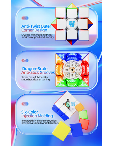 MoYu AoLong V5 AI 3x3 UV Coated 8 Magnets Maglev Ball Core