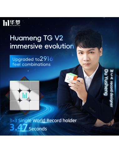 HuaMeng TG V2 3x3 20-M Ball Core UV 20 Magnets Maglev Ball Core