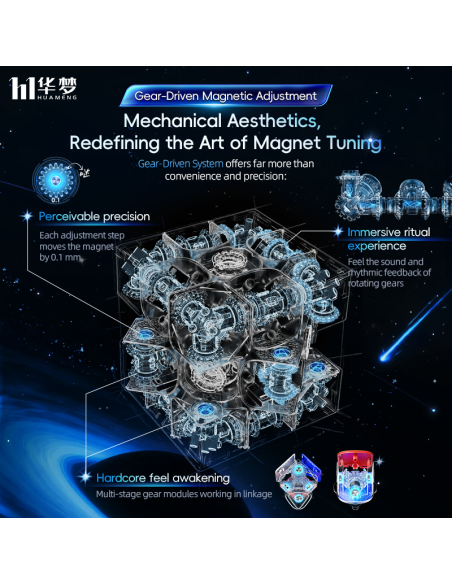 HuaMeng TG V2 3x3 20-M Ball Core UV 20 Magnets Maglev Ball Core